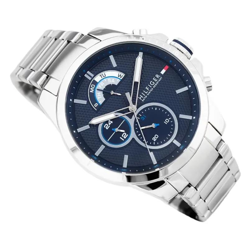 Tommy Hilfiger Decker Blue Dial Casual Men's Watch- 1791348